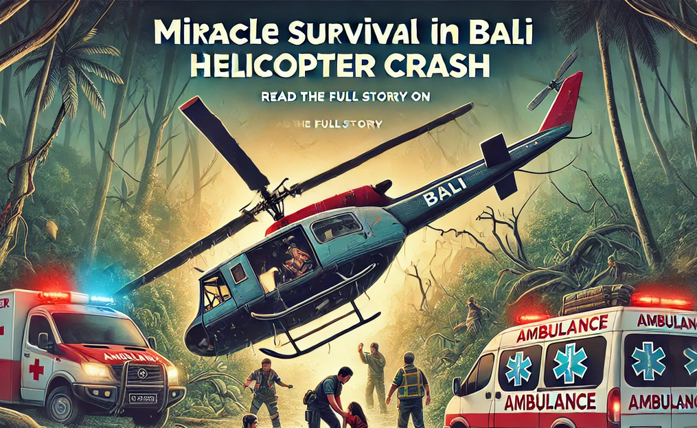ilustrasi kecelakaan helikopter di Bali