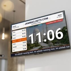 Jam Masjid TV, Pilihan Tema dan Background Bisa Disesuaikan dengan Tampilan Masjid jam masjid tv (9)